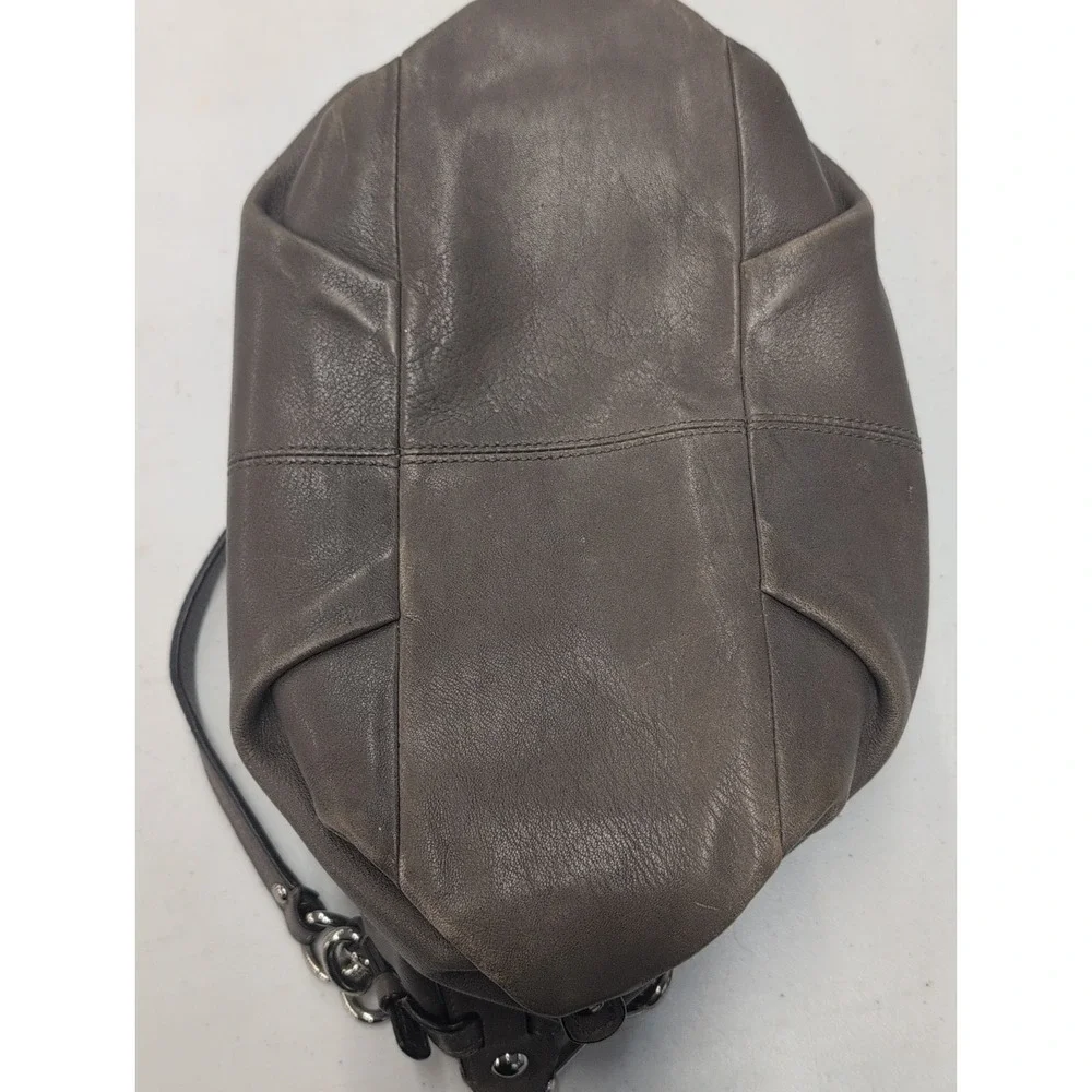Coach Madison Brook Hobo Bag Taupe Silver 14142M Soft Leather No Crossbody Strap